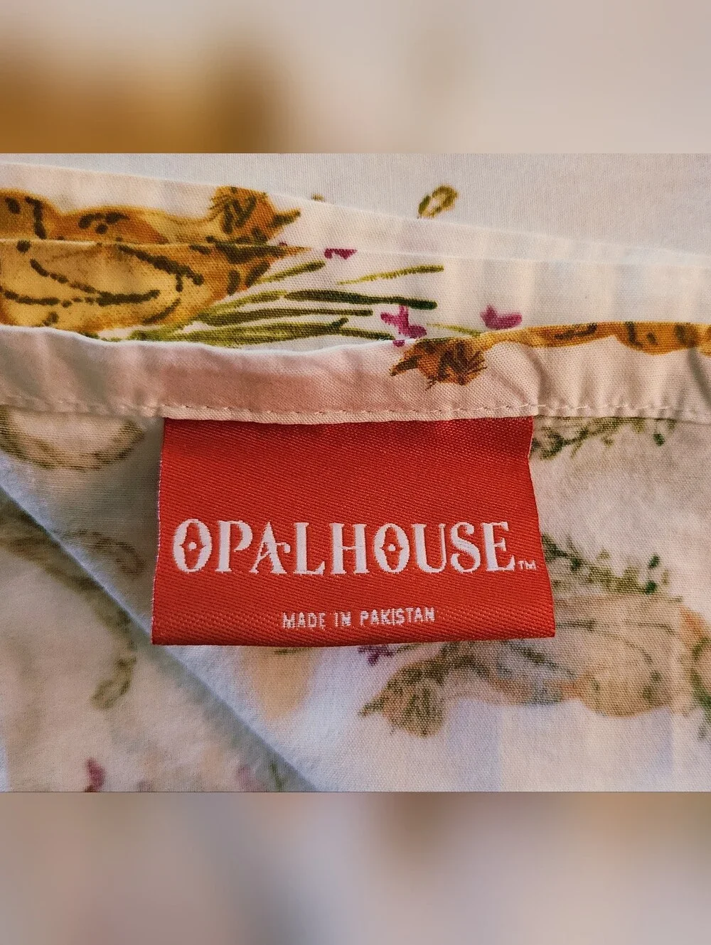 FULL size FLAT bed sheet only Target Opalhouse Jungalow Bengal Cat Tiger 79